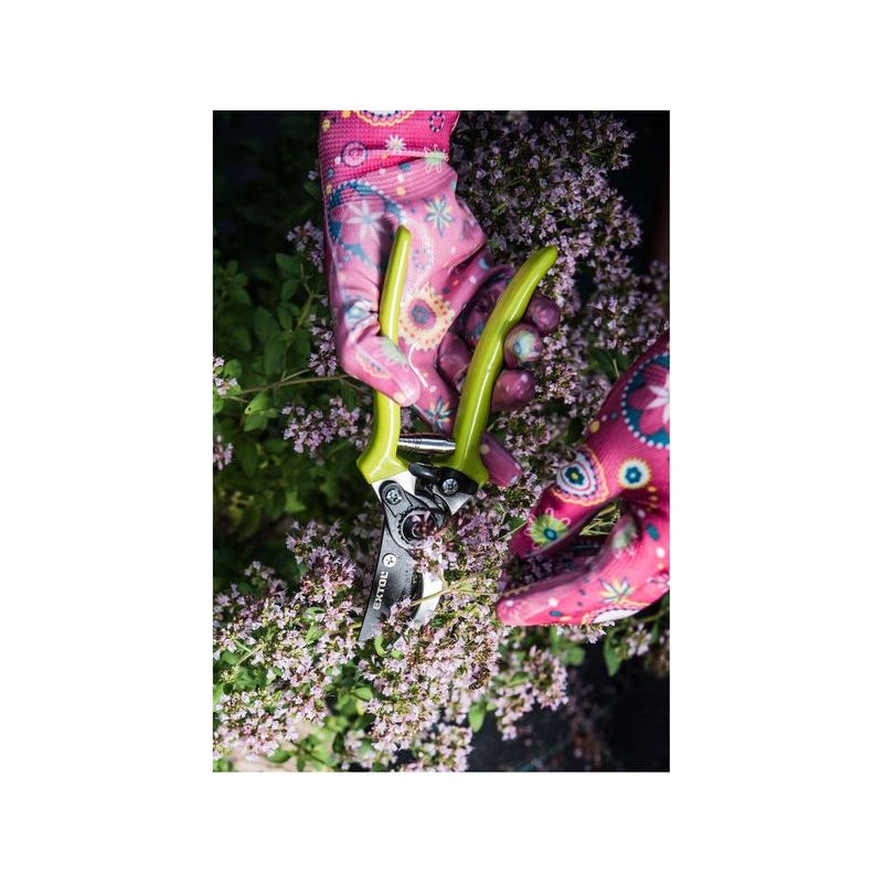 EXTOL LADY RUKAVICE ZAHRADNÍ POLYESTEROVÉ, POLOMÁČENÉ V NITRILU, VELIKOST 7", 8856669 - PRACOVNÍ RUKAVICE - PŘÍSLUŠENSTVÍ