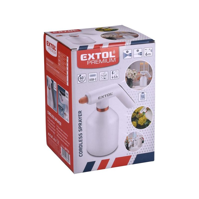 EXTOL PREMIUM POSTŘIKOVAČ AKU, 1L, USB NABÍJENÍ, 8891501 - AKU POSTŘIKOVAČE - ZAHRADA