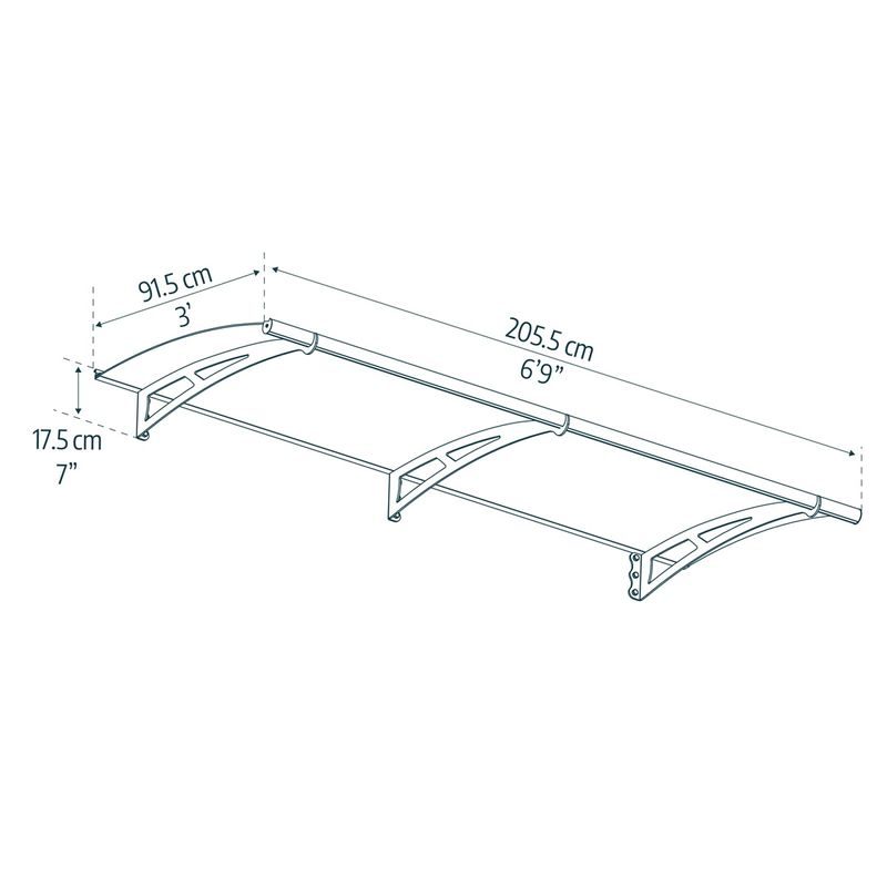 PALRAM - CANOPIA AQUILA 2050 VCHODOVÁ STŘÍŠKA - PŘÍSTŘEŠKY VCHODOVÉ, PRO AUTA - DŮM A DOMÁCNOST, ELEKTRO..