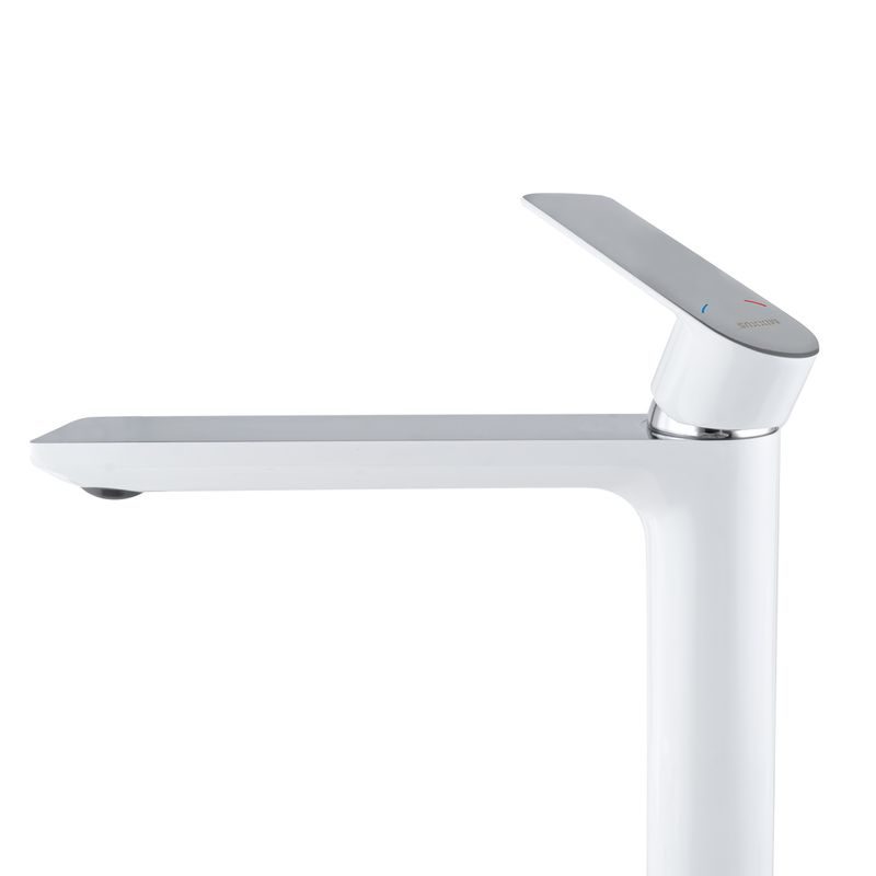 UMYVADLOVÁ BATERIE MIXXUS PREMIUM ALEX 001 HIGH (NUT) WHITE-CHROME, BÍLÝ-CHROM | ALEX 001 HIGH (NUT) WHITE-CHROME PROCRAFT - UMYVADLOVÉ BATERIE - SANITA