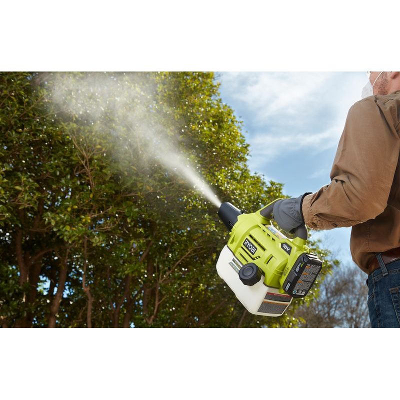 RYOBI RY18FGA-0 AKU 18 V MLHOVAČ S 2L NÁDOBOU (BEZ BATERIE A NABÍJEČKY) - AKU POSTŘIKOVAČE - ZAHRADA