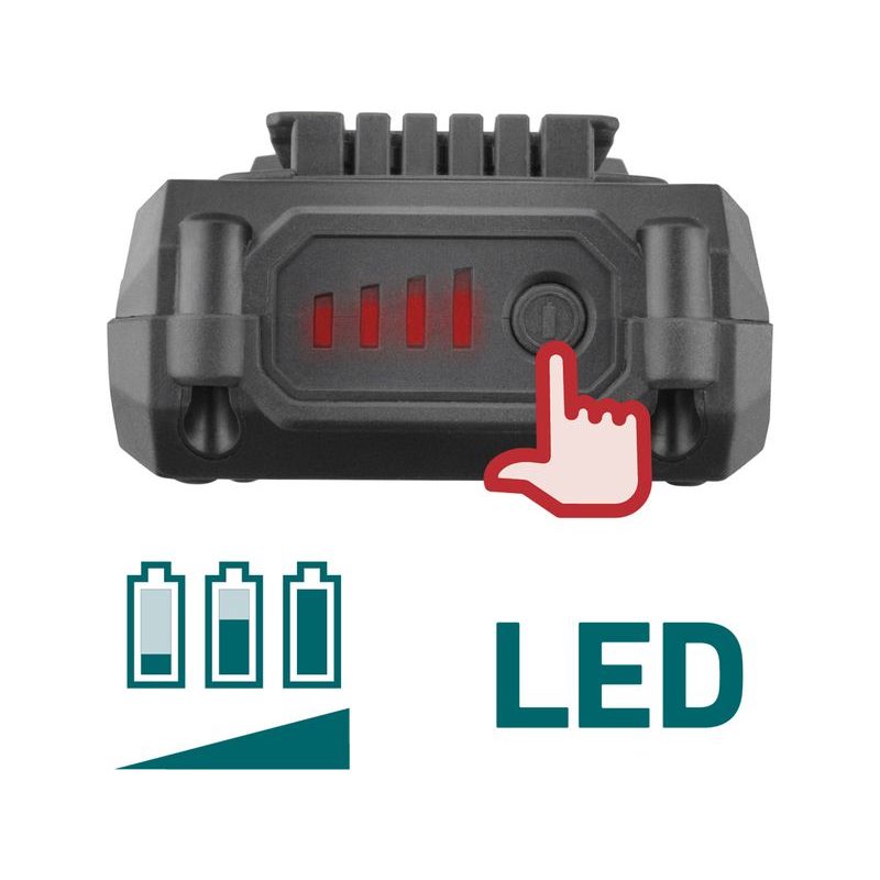 EXTOL INDUSTRIAL PILA OCASKA AKU SHARE20V, BRUSHLESS, 2AH, 8791828 - AKU PILY OCASKY - AKU NÁŘADÍ