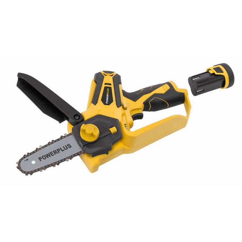 POWERPLUS POWXG1045 AKU JEDNORUČNÍ ŘETĚZOVÁ PILA 12V LI-ION 100MM 2BAT - AKU ŘETĚZOVÉ PILY - ZAHRADA