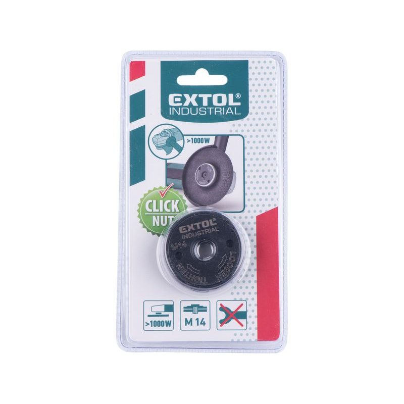 EXTOL INDUSTRIAL MATICE RYCHLOUPÍNACÍ PRO ÚHLOVÉ BRUSKY, CLICK-NUT, M14, 8798050 - UPÍNACÍ MATICE - PŘÍSLUŠENSTVÍ