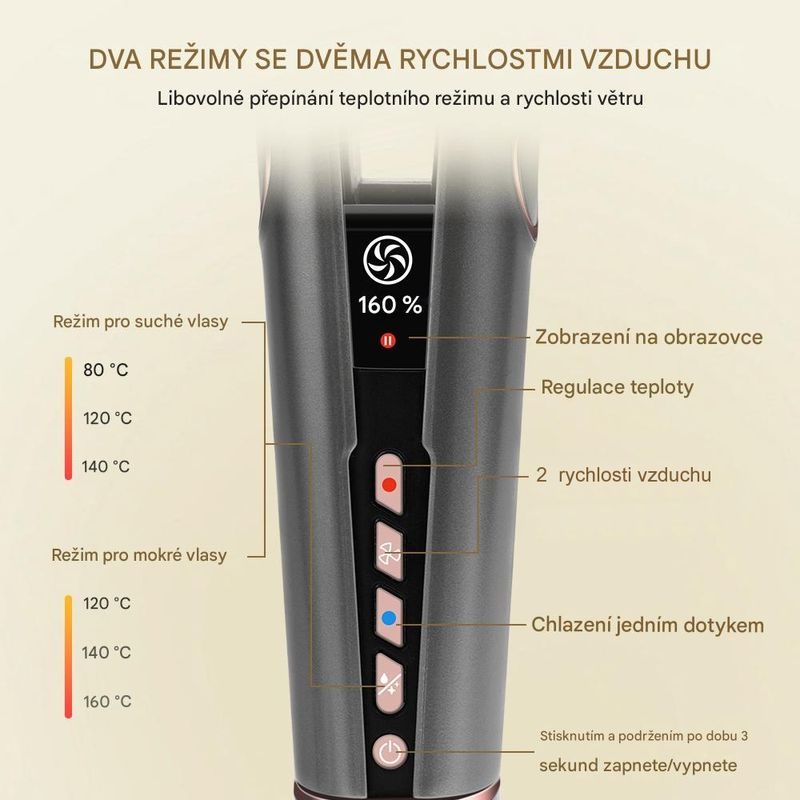 GLOX GLOX17914 ŽEHLIČKA NA VLASY - ELEKTRO - DŮM A DOMÁCNOST, ELEKTRO..