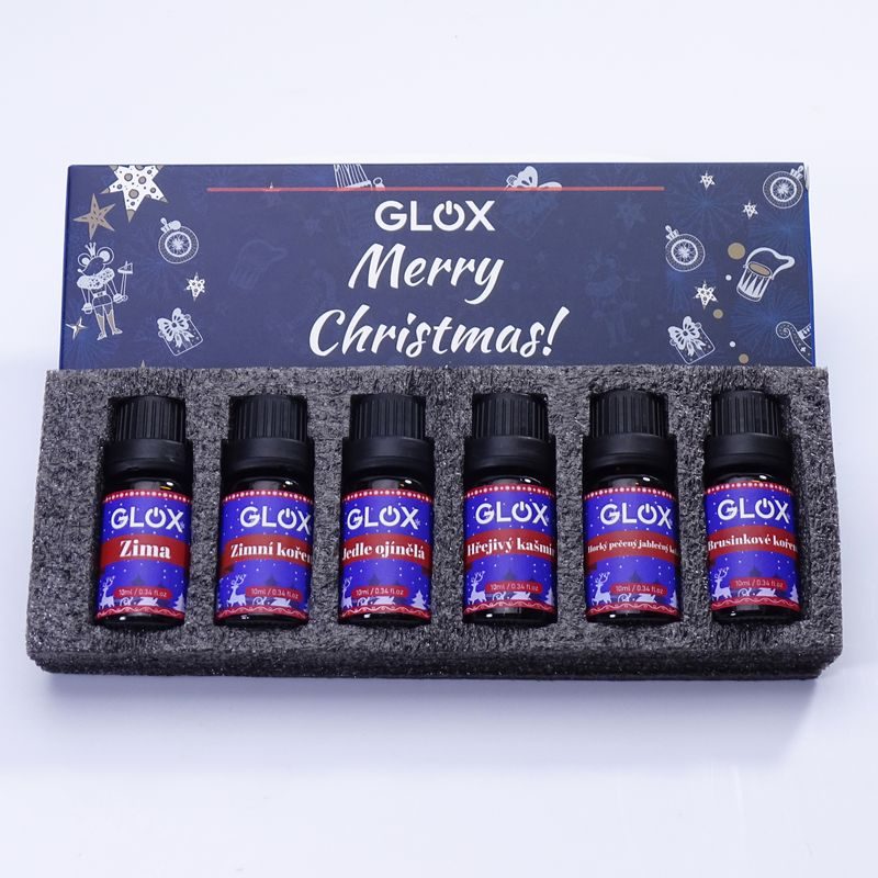 GLOX GLOXAO2 SADA 6KS VÁNOČNÍCH AROMA OLEJŮ - AROMADIFUZÉRY - DŮM A DOMÁCNOST, ELEKTRO..