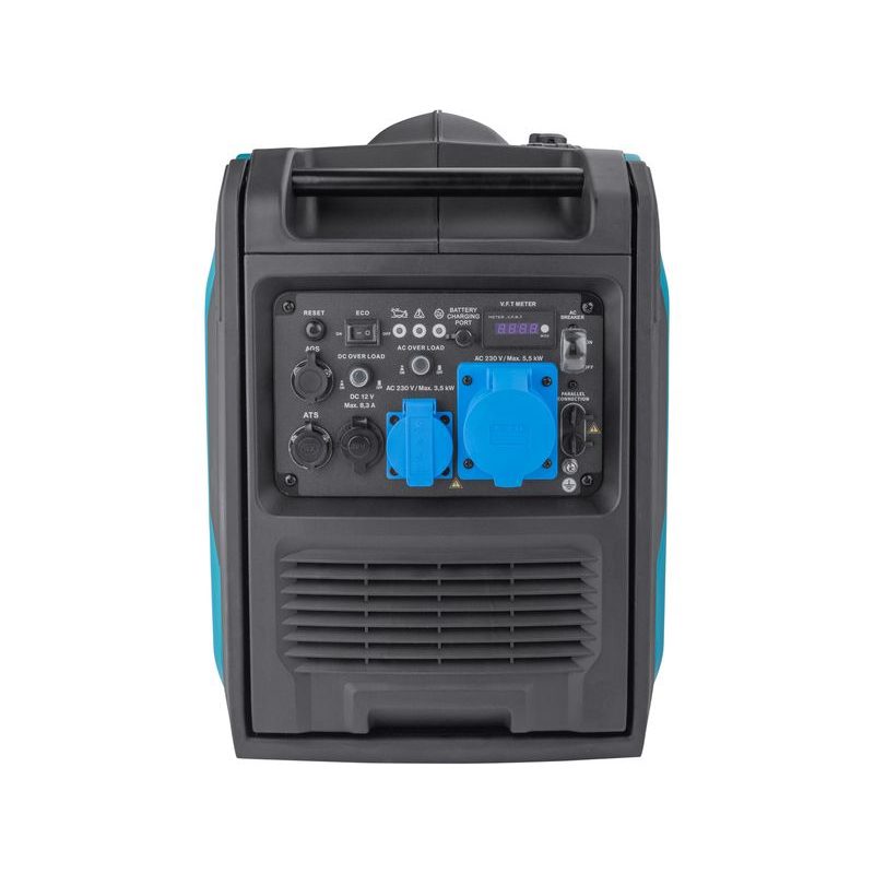HERON ELEKTROCENTRÁLA DIGITÁLNÍ INVERTOROVÁ, 5,5KW, ELEKTRICKÝ START, DÁLKOVÉ OVLÁDÁNÍ, ATS A AGS-READY, PODVOZEK, 8896227 - DIGITÁLNÍ ELEKTROCENTRÁLY - ELEKTROCENTRÁLY
