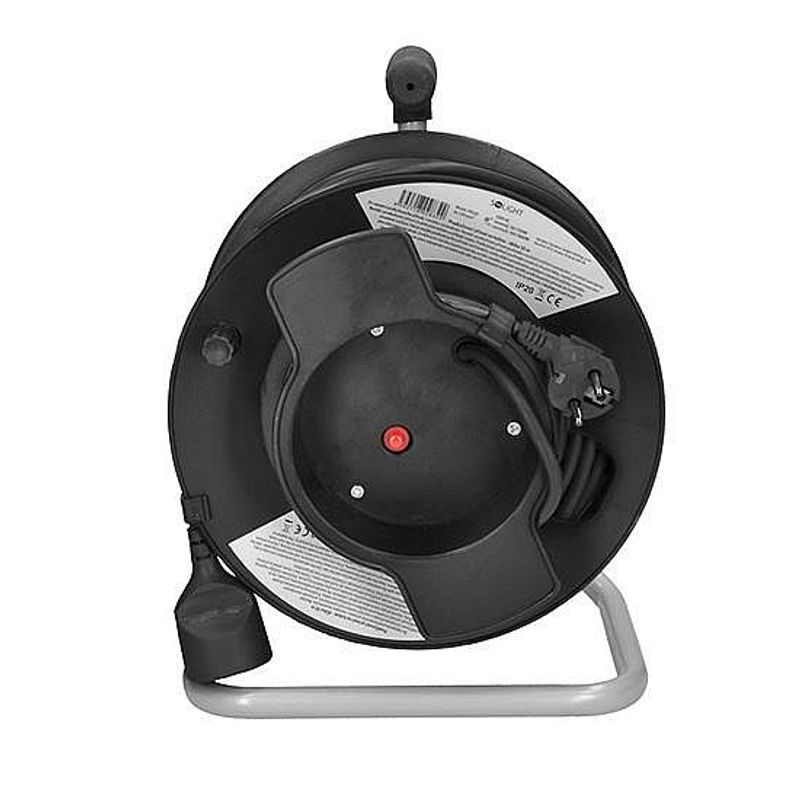 PRODLUŽOVACÍ PŘÍVOD 1Z - NA BUBNU, 3X1,5MM2, ČERNÝ, 50M - PRODLUŽOVACÍ KABELY - PŘÍSLUŠENSTVÍ