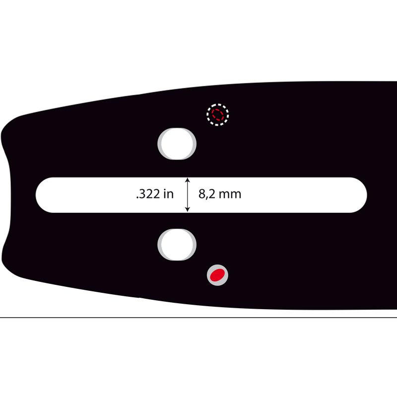 VODÍCÍ LIŠTA ADVANCECUT 16" (40CM) .325" 1,5MM 168PXBK095 - LIŠTA 325" - ZAHRADA