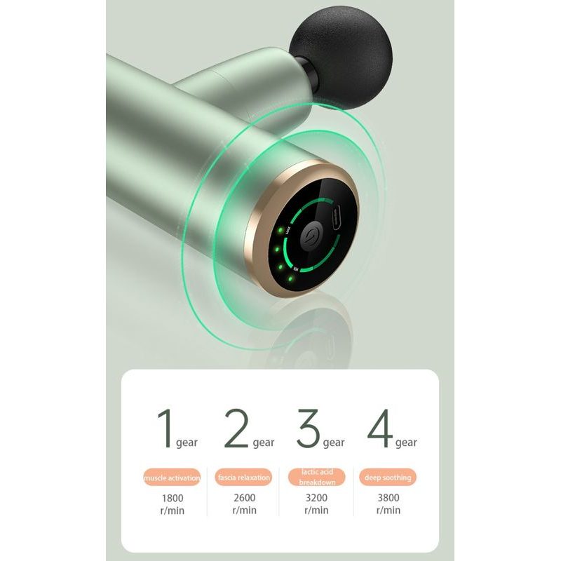 GLOX GLOX609G MASÁŽNÍ PISTOLE MINI, HLINÍKOVÁ - DOPLŇKY A VYCHYTÁVKY - DŮM A DOMÁCNOST, ELEKTRO..