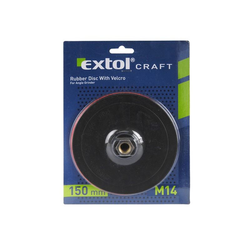 EXTOL CRAFT NOSIČ BRUSNÝCH VÝSEKŮ - M14, SUCHÝ ZIP, O 150MM, 108575 - BRUSNÉ TALÍŘE (NOSIČ BRUSNÝCH VÝSEKŮ) - PŘÍSLUŠENSTVÍ
