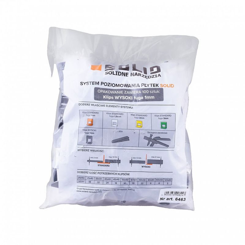 SPONY SOLID LEVELING 1MM XL 19-22MM, 100KS - OBKLÁDÁNÍ - DŮM A DOMÁCNOST, ELEKTRO..