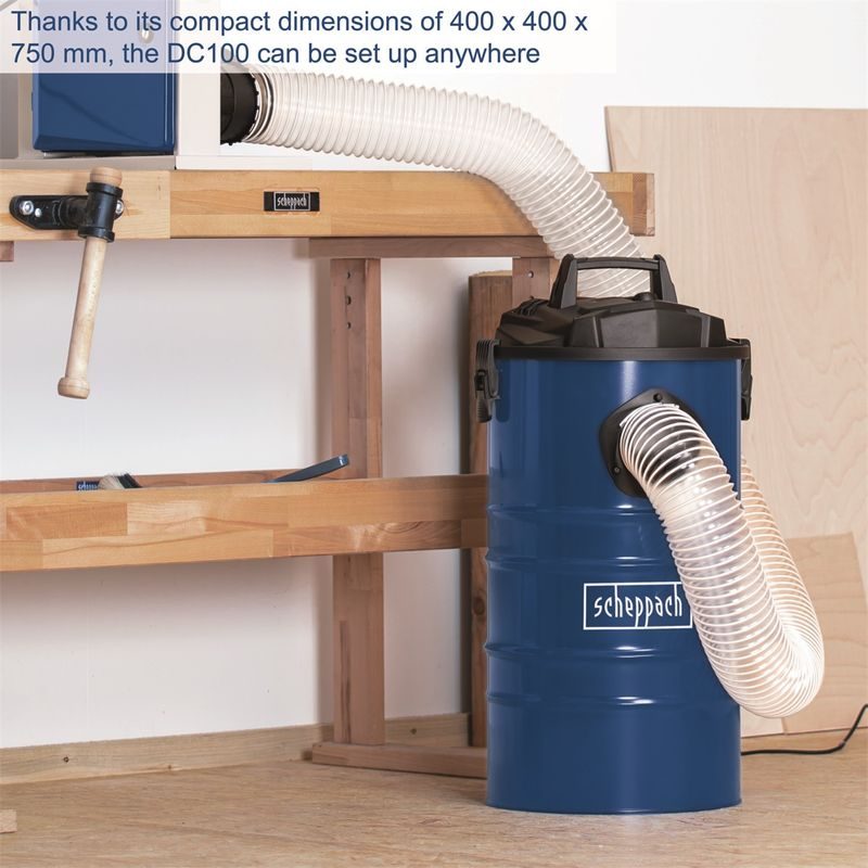 SCHEPPACH DC 100 ODSAVAČ PILIN - ODSÁVACÍ ZAŘÍZENÍ - DŘEVOOBRÁBĚCÍ STROJE
