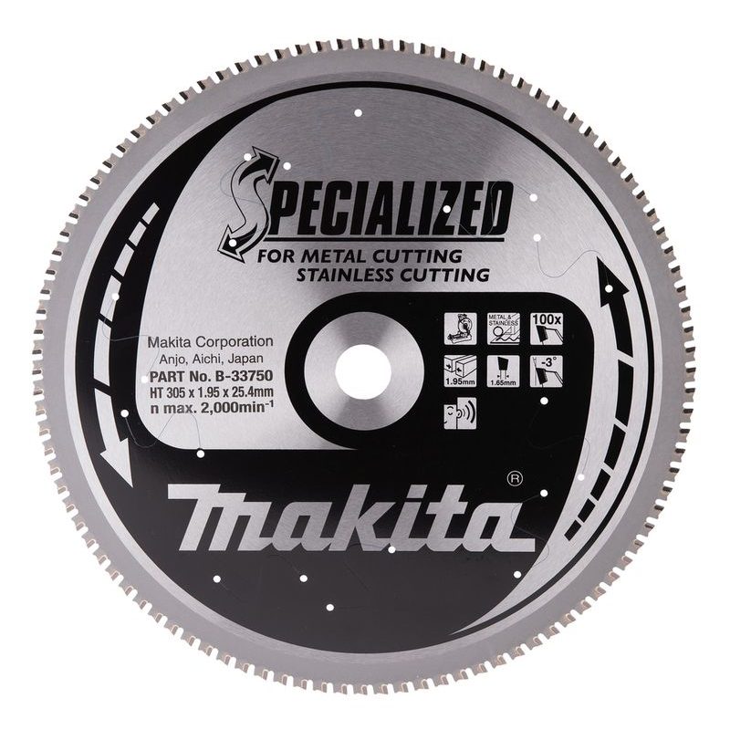 MAKITA B-33750 - KOTOUČ PILOVÝ NEREZ SPECIALIZED 305X2X25.4MM 100Z = OLD B-23123 - PILOVÉ KOTOUČE - MAKITA-SHOP