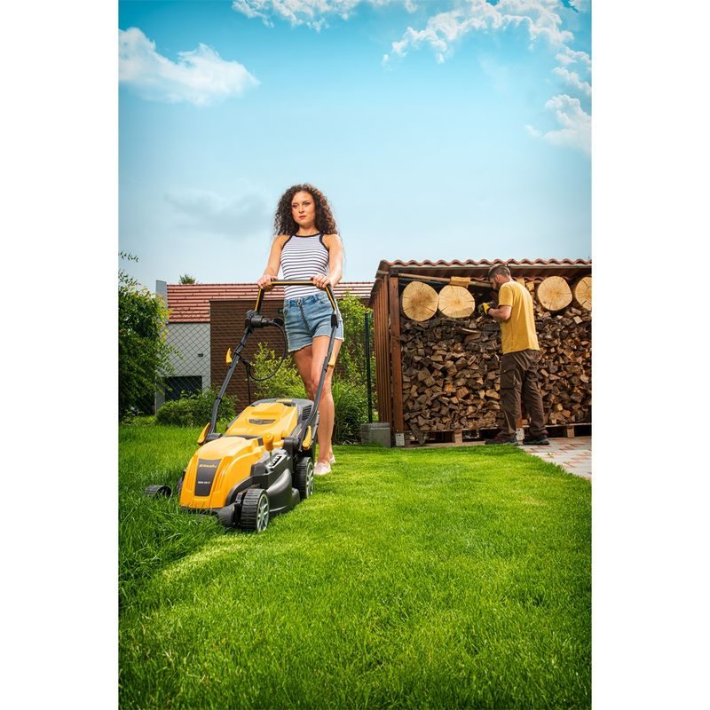 RIWALL PRO REM 3817 TRAVNÍ SEKAČKA S ELEKTRICKÝM MOTOREM 2 V 1 - ELEKTRICKÉ SEKAČKY - ZAHRADA