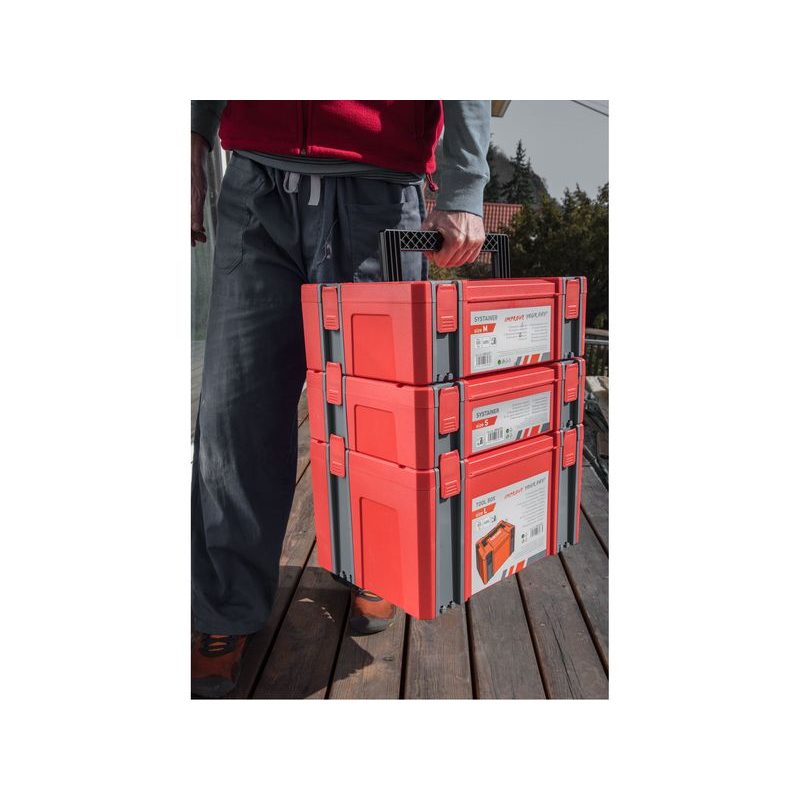 EXTOL PREMIUM BOX PLASTOVÝ, S VELIKOST, VNĚJ. ROZMĚR 443X310X128MM, 8856070 - SYSTAINERY - PŘÍSLUŠENSTVÍ