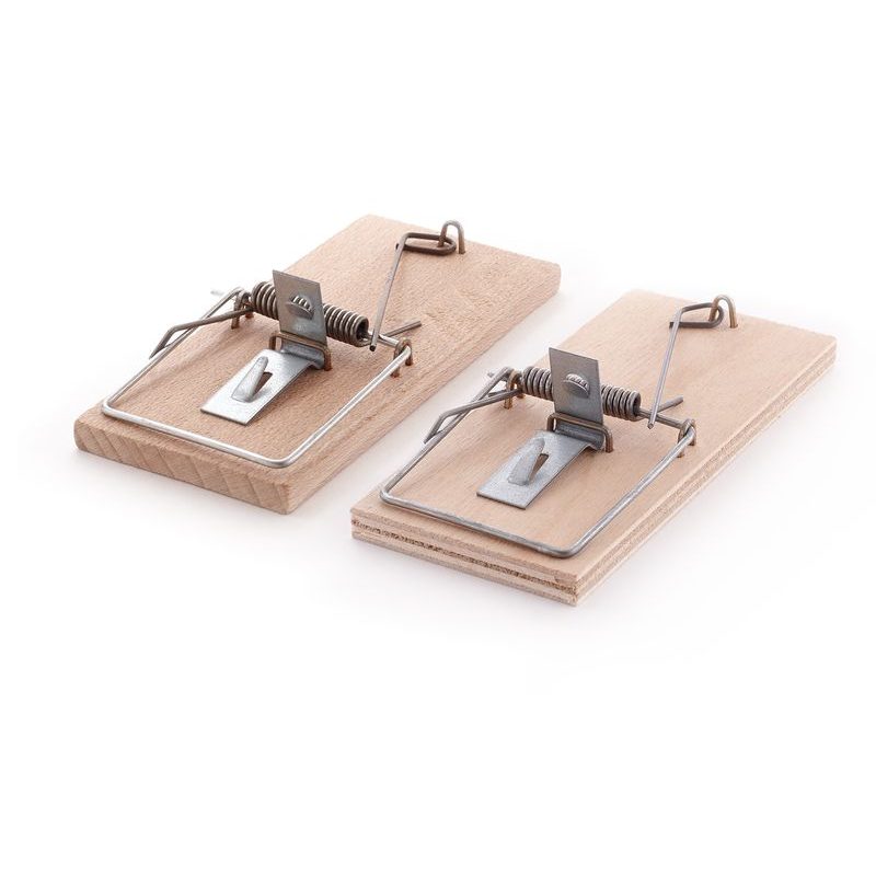 PAST NA MYŠI DŘEVĚNÁ - PŘEKLIŽKA, 1KS 4,5X10CM - PAST NA MYŠI A HLODAVCE - DŮM A DOMÁCNOST, ELEKTRO..