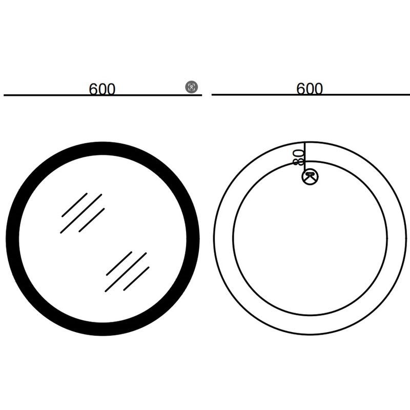 KOUPELNOVÉ ZRCADLO S LED OSVĚTLENÍM, PROTIZAMLŽOVACÍ FUNKCÍ A REGULACÍ JASU, MC03-60 PLAIN | MC03-60 PLAIN PROCRAFT - ZRCADLA - SANITA