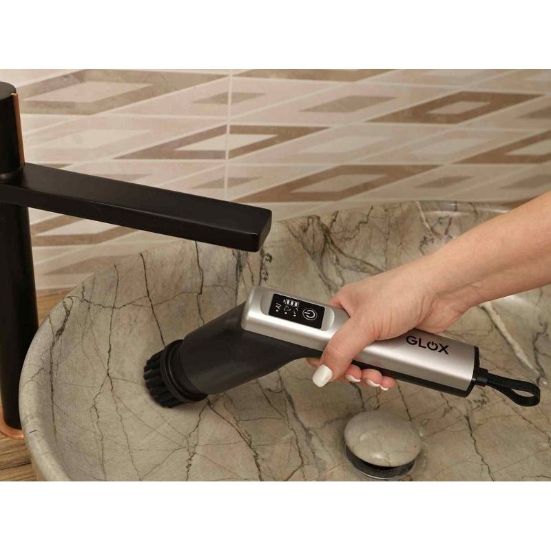 GLOX T3P ELEKTRICKÝ ČISTÍCÍ KARTÁČ S TYČÍ - DOPLŇKY A VYCHYTÁVKY - DŮM A DOMÁCNOST, ELEKTRO..