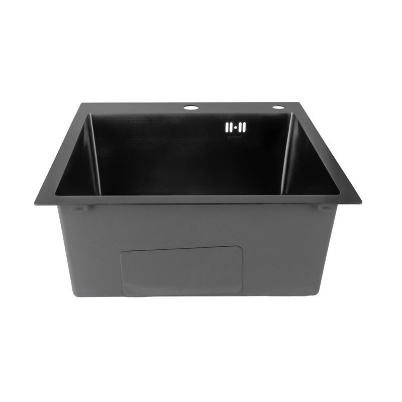 NEREZOVÝ DŘEZ MIXXUS MH5050 DECOR GRAPHITE SE SIFONEM, GRAFITOVÝ | MH5050 DECOR GRAPHITE MIXXUS - DŘEZY - SANITA