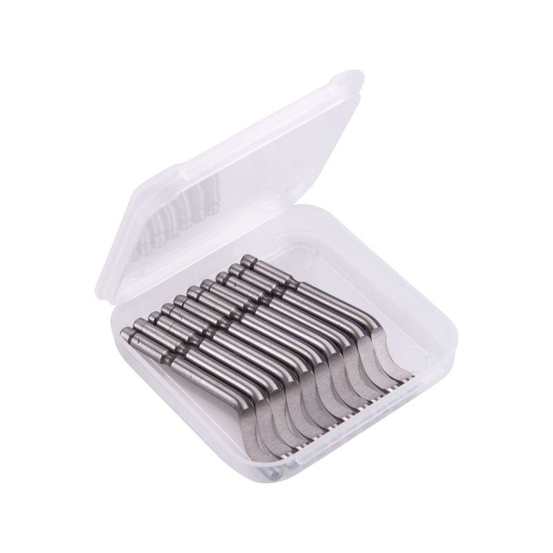 EXTOL PREMIUM ODHROTOVAČ UNIVERZÁLNÍ, DŘÍK 3,2MM +10KS NÁHRADNÍCH ČEPELÍ, HSS M35 (5% CO), 8803680 - PILNÍKY, RAŠPLE, HOBLÍKY - RUČNÍ NÁŘADÍ