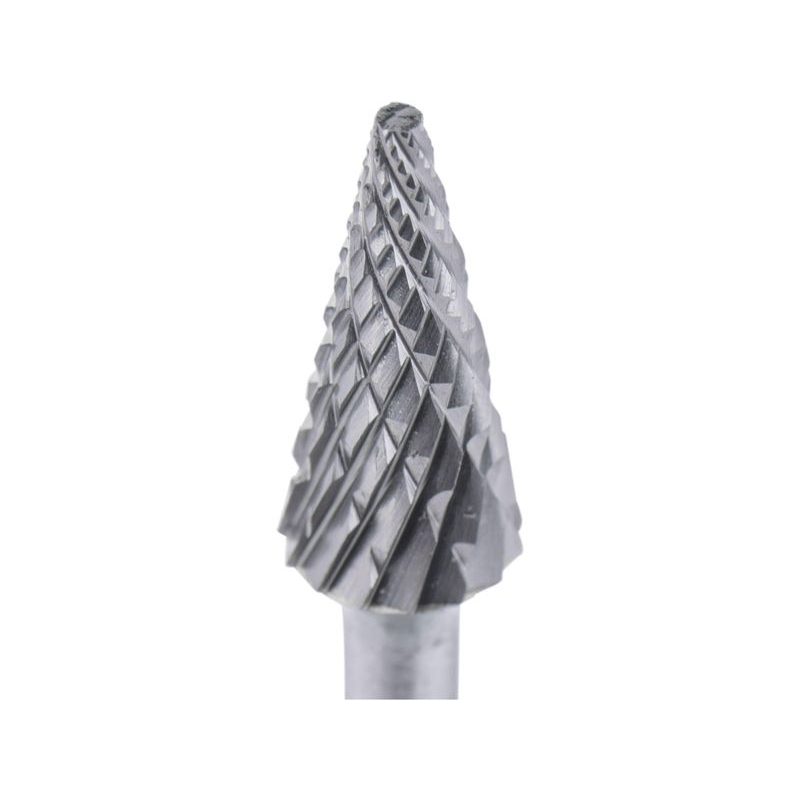 EXTOL INDUSTRIAL FRÉZA KARBIDOVÁ, KONICKÁ-JEHLAN, ⌀6X13MM, ⌀STOPKY 3MM, SEK STŘEDNÍ (DOUBLE-CUT), 8703893 - STOPKOVÉ FRÉZKY - PŘÍSLUŠENSTVÍ