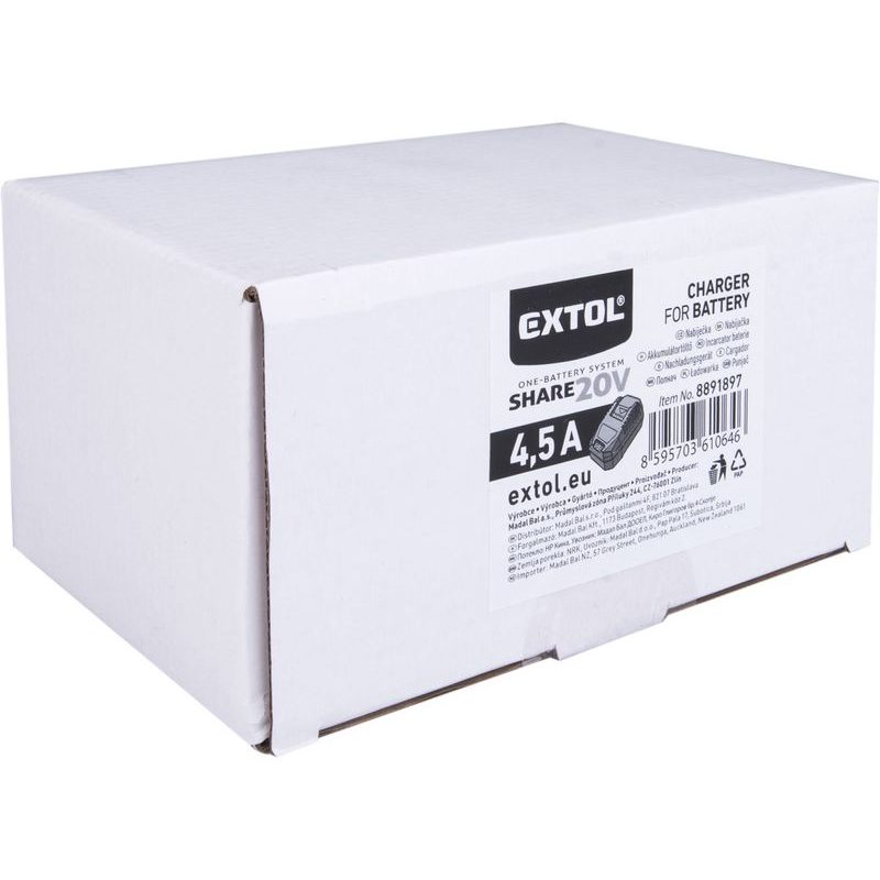 EXTOL ENERGY NABÍJEČKA SHARE20V, 4,5A, 8891897 - NABÍJEČKY PRO EXTOL - NÁHRADNÍ DÍLY