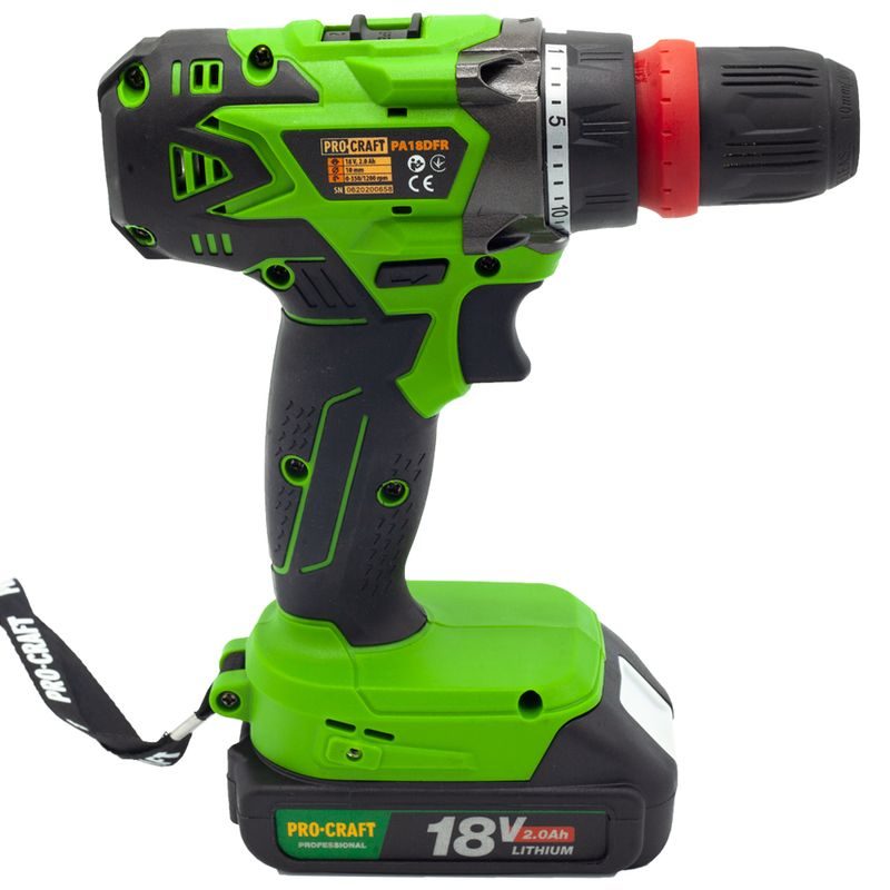 AKU VRTACÍ ŠROUBOVÁK PROCRAFT PA18DFRBB | PA18DFRBB PROCRAFT - ŠROUBOVÁK BEZ AKU 18 V - AKU NÁŘADÍ