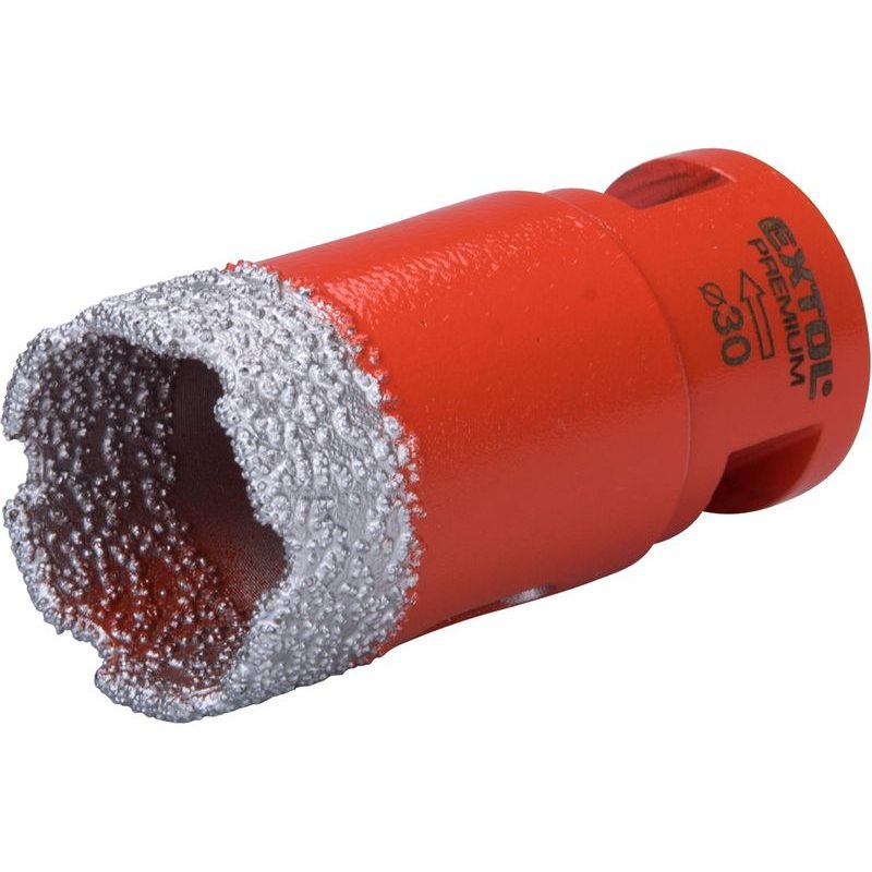 EXTOL PREMIUM KORUNKA VYKRUŽOVACÍ DIAMANTOVÁ, O 30MM, ZÁVIT M14, 8801868 - KORUNKY DIAMANTOVÉ ZÁVIT M14, NA SKLO A KERAMIKU - PŘÍSLUŠENSTVÍ