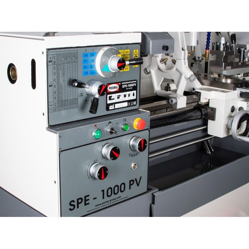 SPE-1000PV - SOUSTRUH NA KOV S DIGITÁLNÍM ODMĚŘOVÁNÍM - SOUSTRUHY - KOVOOBRÁBĚCÍ STROJE