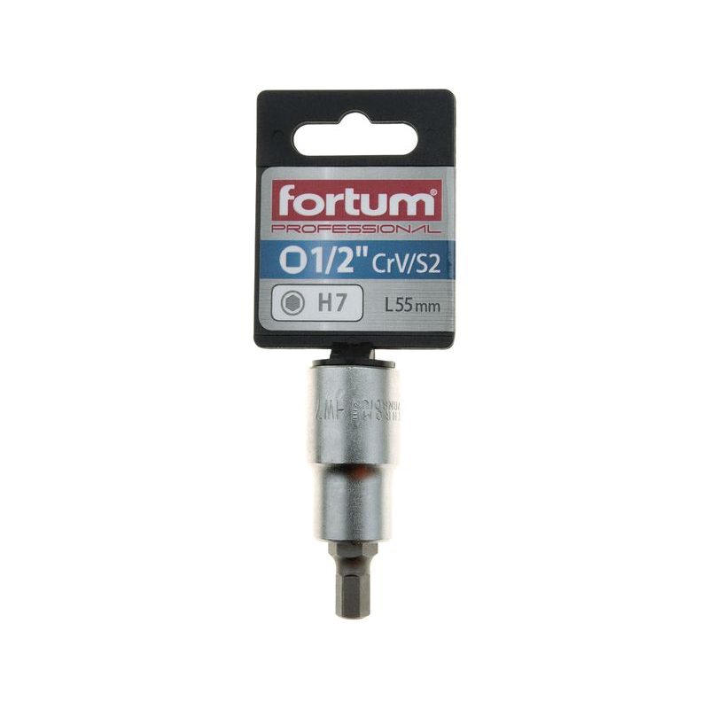 FORTUM HLAVICE ZÁSTRČNÁ 1/2" IMBUS, H 7, L 55MM, 4700607 - ZÁSTRČNÉ HLAVICE - RUČNÍ NÁŘADÍ