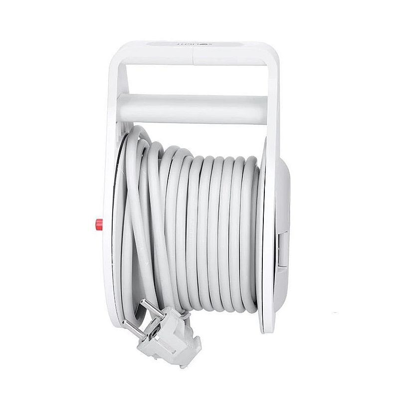 BUBEN VNITŘNÍ 3Z, 10M, 3 X 1,0MM2, 14X12X20,5CM, Ø14CM, ŠEDÝ KABEL - PRODLUŽOVACÍ KABELY - PŘÍSLUŠENSTVÍ