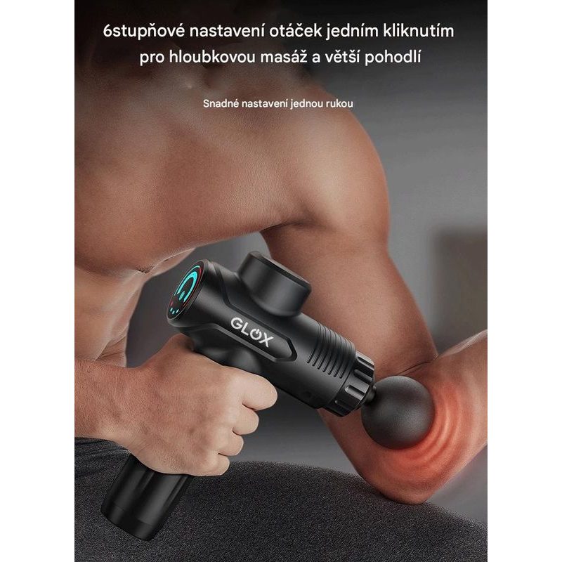 GLOX GLOXW8 MASÁŽNÍ PISTOLE - DOPLŇKY A VYCHYTÁVKY - DŮM A DOMÁCNOST, ELEKTRO..