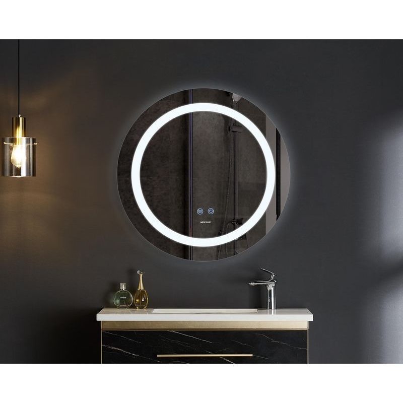 KOUPELNOVÉ ZRCADLO S LED OSVĚTLENÍM, PROTIZAMLŽOVACÍ FUNKCÍ A REGULACÍ JASU, MC03-60 PLAIN | MC03-60 PLAIN PROCRAFT - ZRCADLA - SANITA