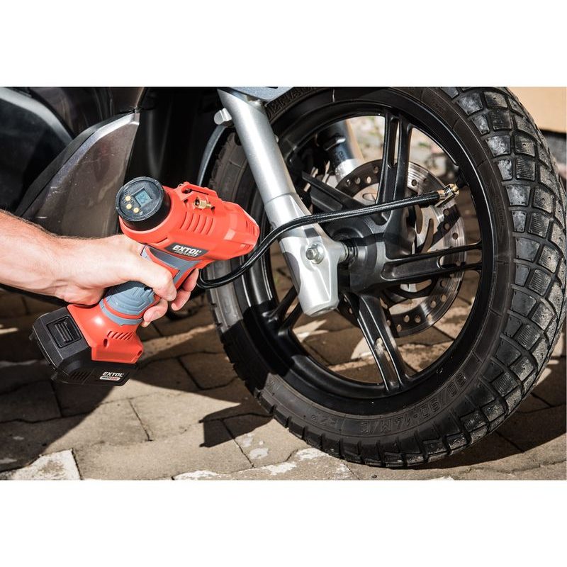 EXTOL PREMIUM KOMPRESOR DOMÁCÍ AKU SHARE20V, 20V LI-ION, 2AH, 8891874 - AKU KOMPRESORY - AKU NÁŘADÍ