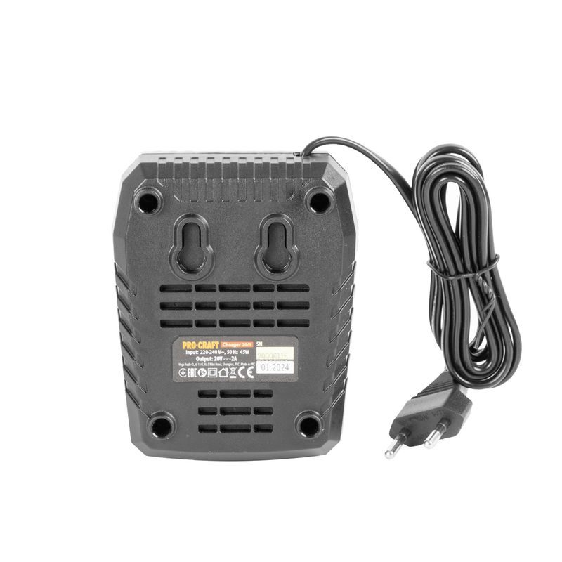 SADA AKU RÁZOVÝ UTAHOVÁK PS22BB, BATERIE 20/4 TURBO A NABÍJEČKA 20/1 | SPS22BB/20-4TURBO/20-1 PROCRAFT - RÁZOVÝ UTAHOVÁK 18V - AKU NÁŘADÍ