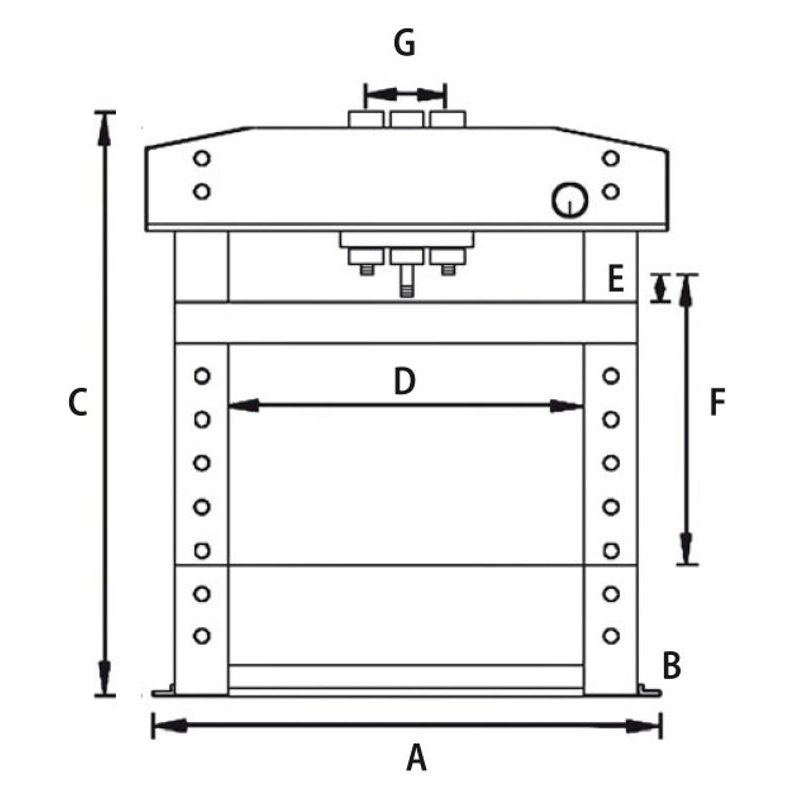RUČNÍ/NOŽNÍ HYDRAULICKÝ LIS WPP 15 E - LISY HYDRAULICKÉ - KOVOOBRÁBĚCÍ STROJE