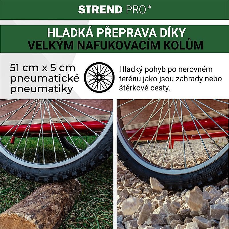 VOZÍK DVOUKOLÁK OPTIMUS, 89X63X25CM, NOSNOST 240KG - RUDLÍKY, VOZÍKY - DÍLNA A GARÁŽ