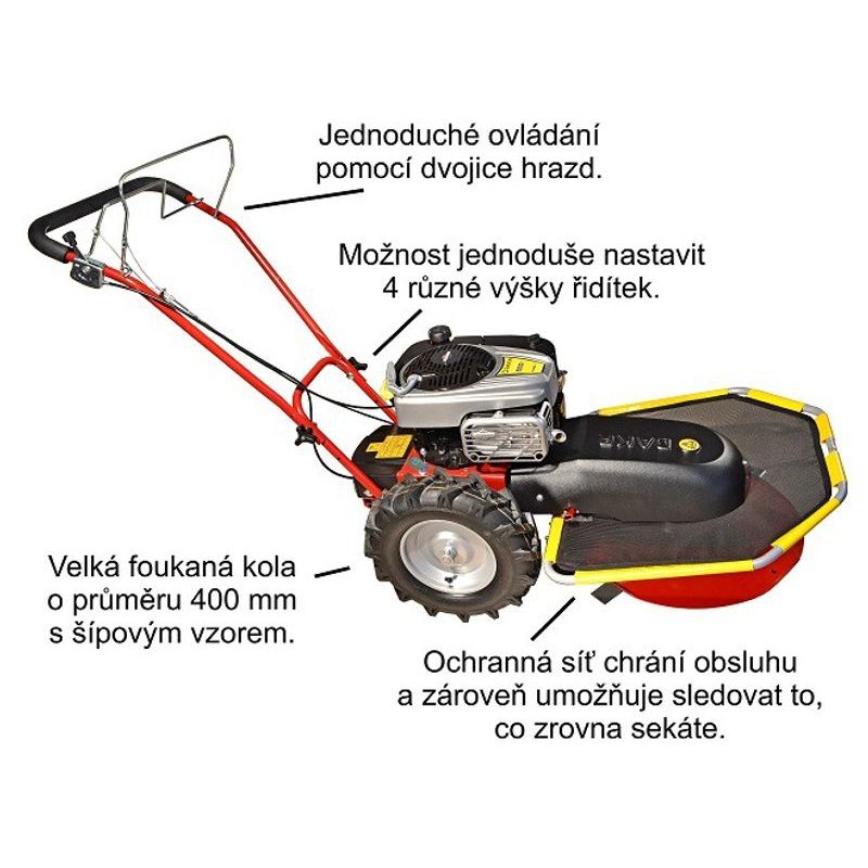 DAKR SEKAČKA TRITON GCVX S DVOJITÝM TALÍŘEM - BUBNOVÉ SEKAČKY - ZAHRADA