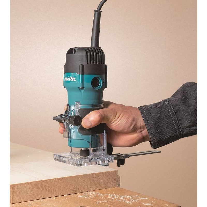 MAKITA 3711 - JEDNORUČNÍ FRÉZKA 6MM,530W - HORNÍ FRÉZKY - ELEKTRICKÉ NÁŘADÍ