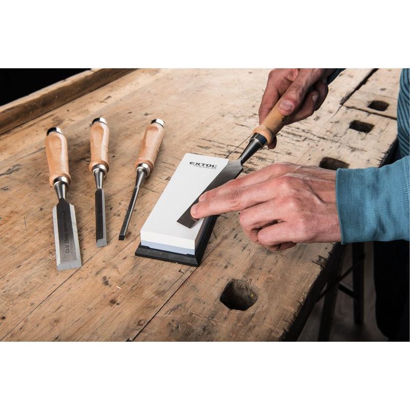 EXTOL PREMIUM BRUSNÝ KÁMEN NA NOŽE OBOUSTRANNÝ/KOMBINOVANÝ, F400/F1000, 180X60X28MM, 8855401 - DOPLŇKY A VYCHYTÁVKY - DŮM A DOMÁCNOST, ELEKTRO..