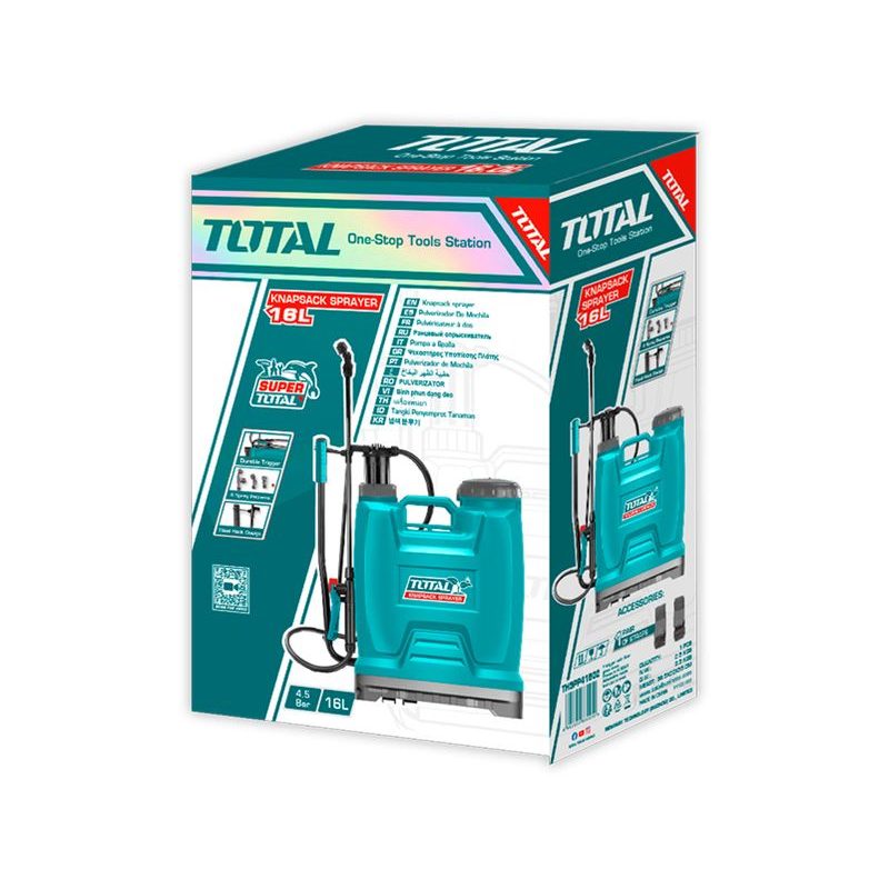 TOTAL POSTŘIKOVAČ TLAKOVÝ, 20L, 4,5 BAR, THSPP42002 - ZÁDOVÉ A RUČNÍ POSTŘIKOVAČE - ZAHRADA