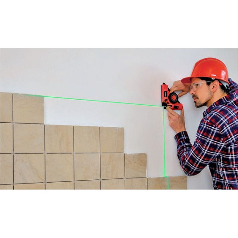 EXTOL PREMIUM LASER ZELENÝ-ÚHELNÍK 90°, S ELEKTR. PŘÍSAVNÝM MODULEM, 8823303 - STAVEBNÍ LASERY - MĚŘÍCÍ TECHNIKA