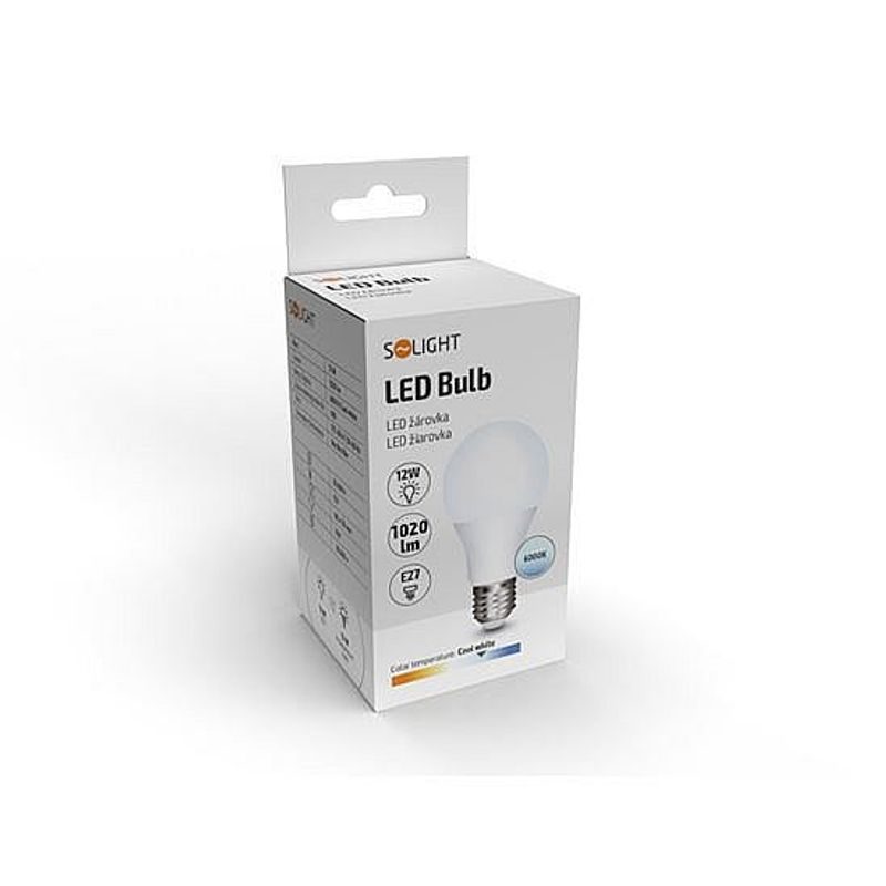 LED ŽÁROVKA, KLASICKÝ TVAR, 12W, E27, 6000K, 270°, 1320LM - PATICE E27 (KLASICKÁ ŽÁROVKA) - SVÍTIDLA