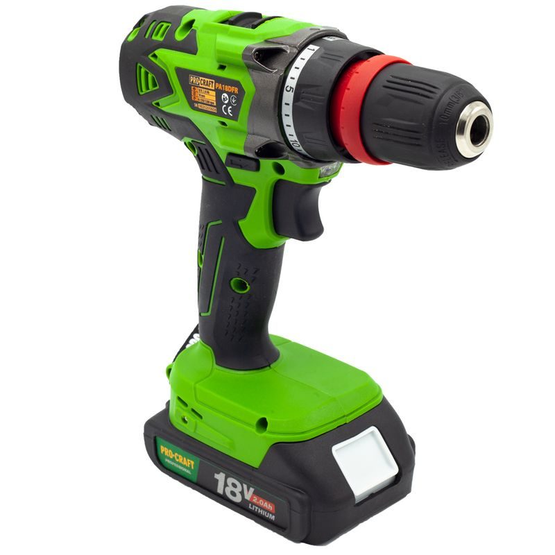 AKU VRTACÍ ŠROUBOVÁK PROCRAFT PA18DFRBB | PA18DFRBB PROCRAFT - ŠROUBOVÁK BEZ AKU 18 V - AKU NÁŘADÍ