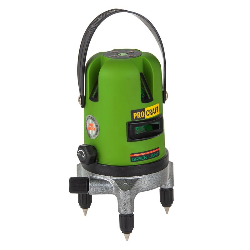 LASER ZELENÝ LINIOVÝ, KŘÍŽOVÝ SAMONIVELAČNÍ PROCRAFT LE-5D | LE-5D PROCRAFT - LINIOVÉ LASERY - MĚŘÍCÍ TECHNIKA