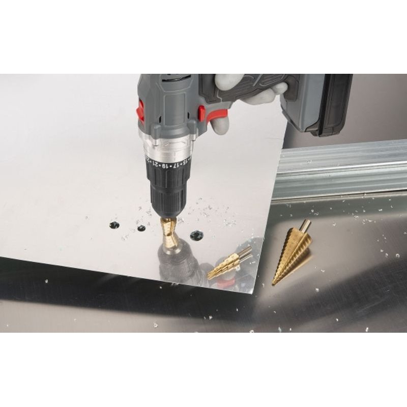 KREATOR KRT061700 VRTÁKY STUPŇOVITÉ TIN 3KS - STUPŇOVITÉ VRTÁKY - PŘÍSLUŠENSTVÍ