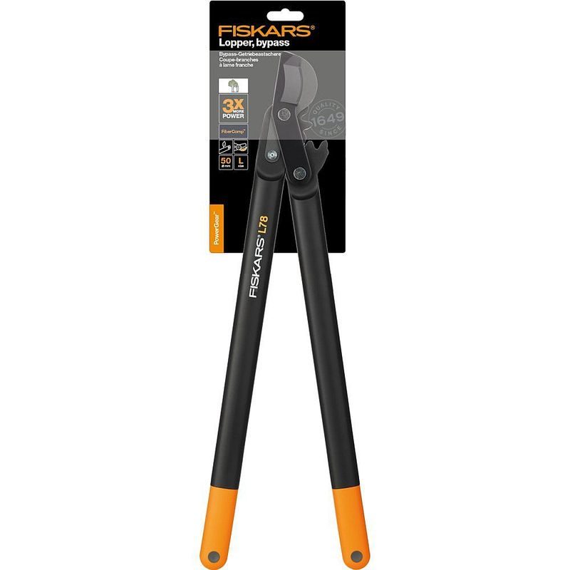NŮŽKY PŘEVODOVÉ FISKARS SINGLESTEP L78 2-ČEPELOVÉ, PR. STŘIHU 50MM - NŮŽKY NA VĚTVE - ZAHRADA