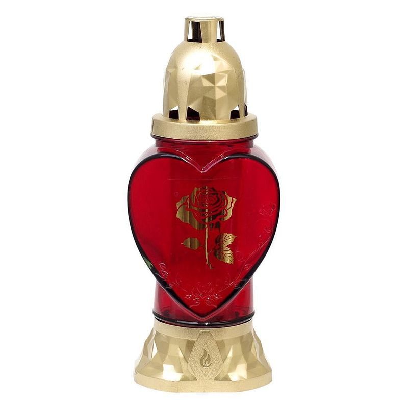 KAHAN ROSE, POZLACENÉ SKLO, MIX VZORŮ, 25,5CM, 28H - SVÍČKY, SVÍCNY A JINÉ - DŮM A DOMÁCNOST, ELEKTRO..