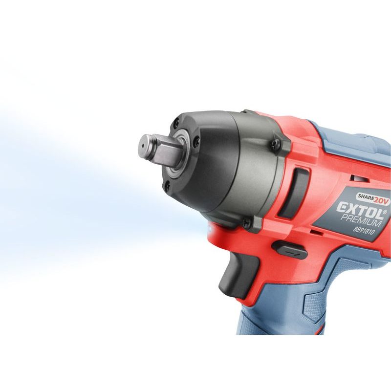 EXTOL PREMIUM UTAHOVÁK RÁZOVÝ 1/2" AKU SHARE20V, 180NM, 20V LI-ION, BEZ BATERIE A NABÍJEČKY, 8891811 - UTAHOVÁK BEZ AKU 18V - AKU NÁŘADÍ